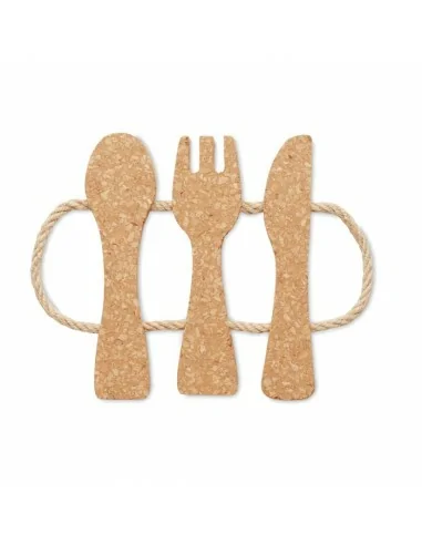 Cutlery Shaped cork pot stand...