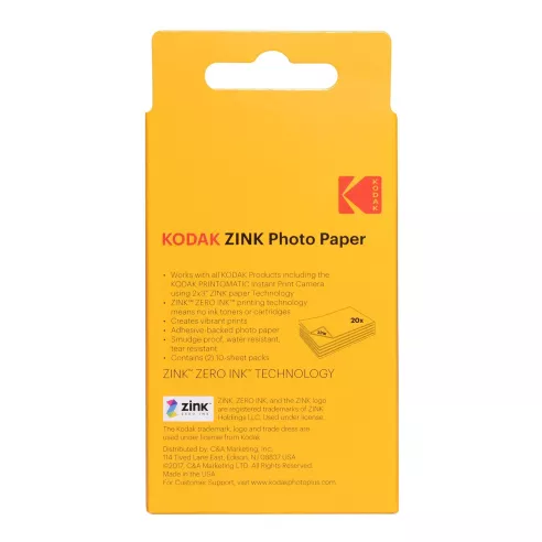 Kodak Zink 2x3' Pack 20 pcs
