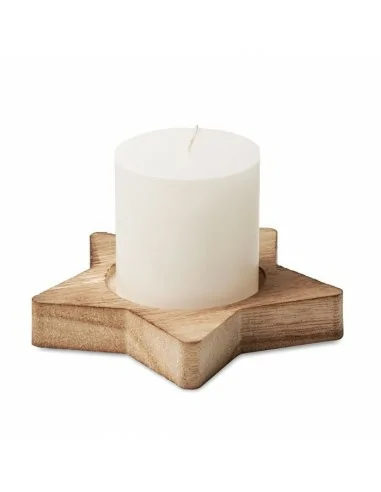 Porta velas madera LOTUS | CX1481