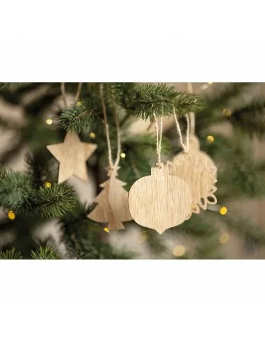 Adornos navideños de madera CHRISET |...
