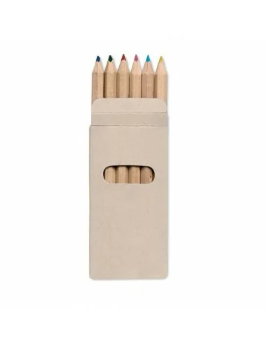 6 lápices de colores en caja ABIGAIL...