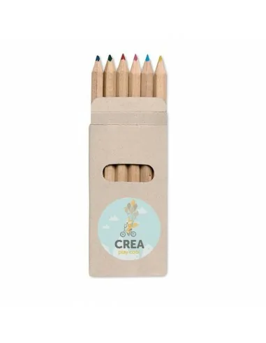 6 coloured pencils in box ABIGAIL |...