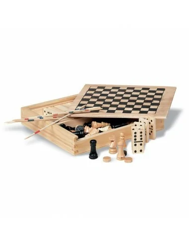4 games in wooden box TRIKES | KC2941