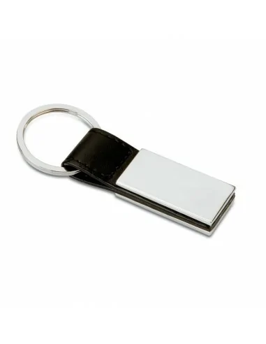 PU and metal key ring RECTANGLO | KC6788