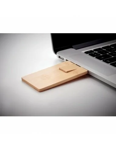Memoria USB 16GB carcasa bambú...