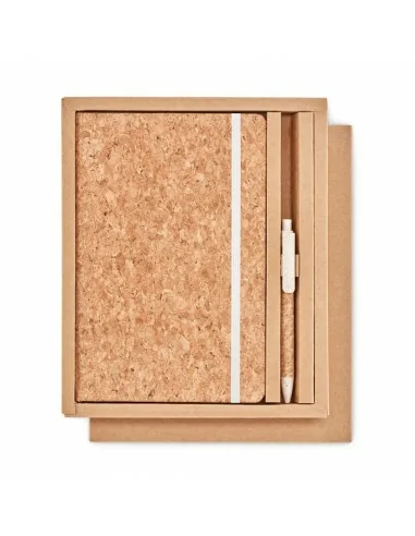 A5 cork notebook and pen set SUBER...
