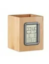 Bamboo penholder and LCD clock MANILA | MO6289
