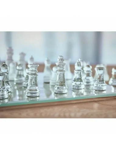 Glass chess set board game SCAGLASS |...