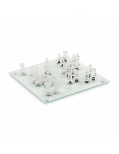 Glass chess set board game SCAGLASS |...