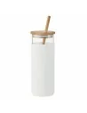 Vaso de 450 ml con tapa bambú STRASS | MO6352