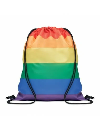 Rainbow RPET drawstring bag BOW | MO6436
