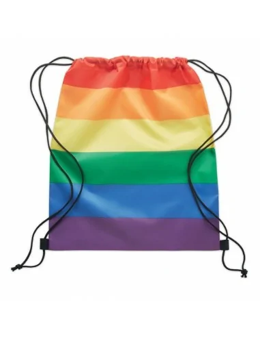 Rainbow RPET drawstring bag BOW | MO6436