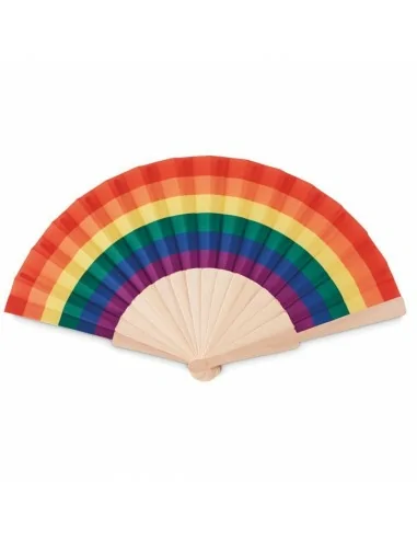 Rainbow wooden hand fan BOWFAN | MO6446