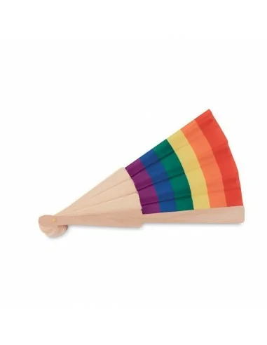 Rainbow wooden hand fan BOWFAN | MO6446
