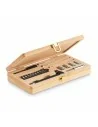 21 pcs tool set in bamboo case GALLAWAY | MO6496