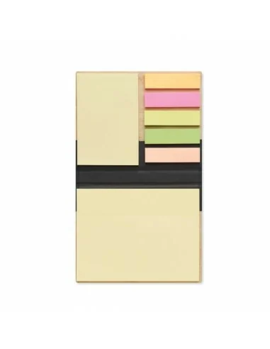 Sticky notes set bamboo cover...