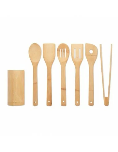 Set utensilios cocina de bambú KYA |...