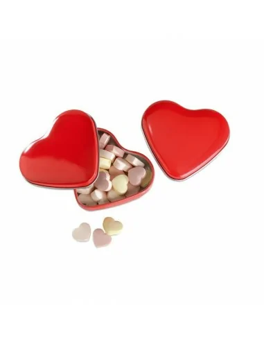 Heart tin box with candies LOVEMINT |...
