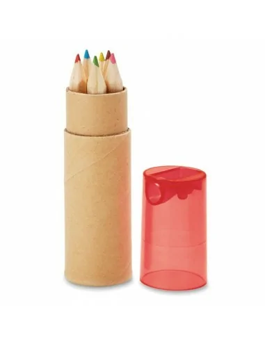 6 lápices de color en tubo PETIT...