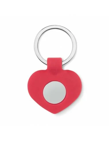 Silicone key ring with token CUORE |...