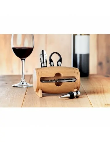 4 pcs wine set in wooden stand BOTA |...