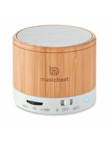 Round Bamboo wireless speaker ROUND...