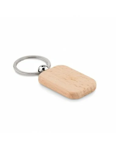Rectangular wooden key ring POTY WOOD...