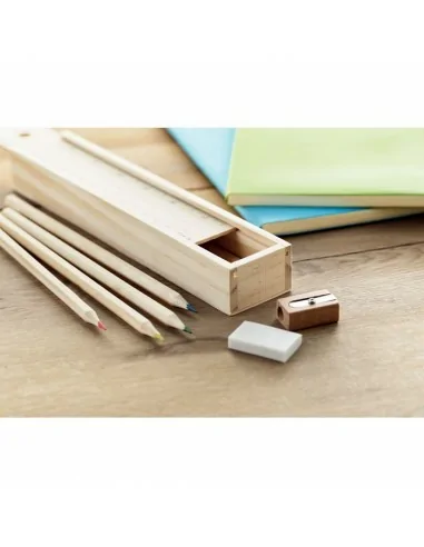 Stationery set in wooden box TODO SET...