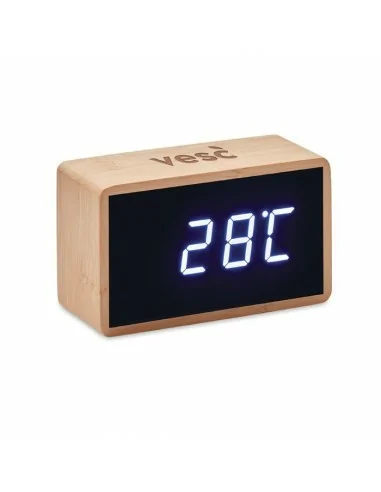 LED alarm clock bamboo casing MIRI...