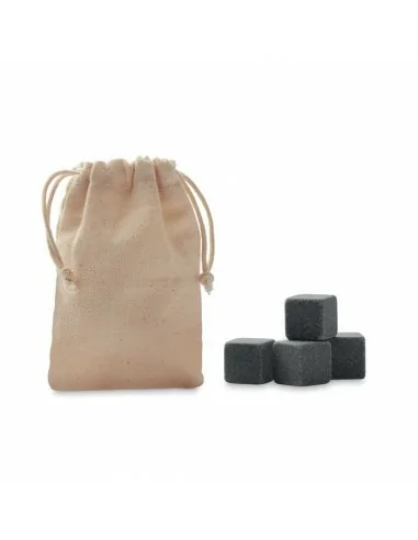 4 stone ice cubes in pouch ROCKS |...
