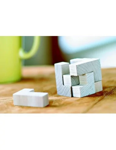 Wooden puzzle in cotton pouch...