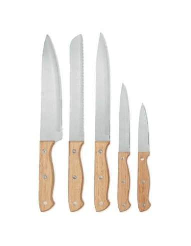 5 piece knife set in base GOURMET |...