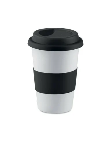 Ceramic mug w/ lid and sleeve TRIBECA...