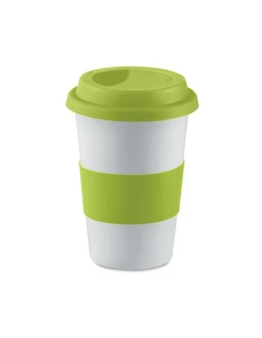 Ceramic mug w/ lid and sleeve TRIBECA...