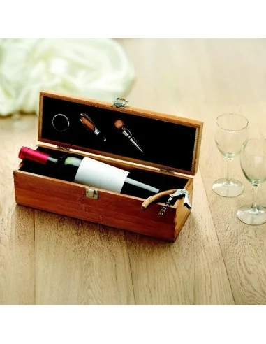 Wine set in bamboo box TARDOR | MO8293