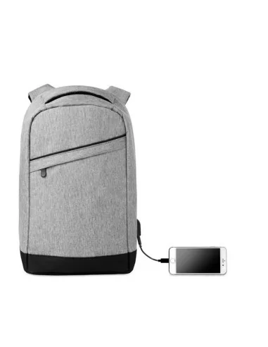 2 tone backpack incl USB plug BERLIN...