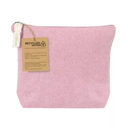 Belix personalized recycled cotton toiletry bag