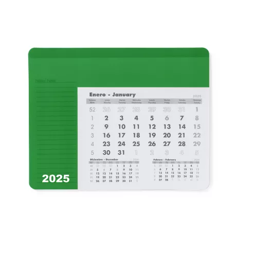 Mousepad Calendar Rendux