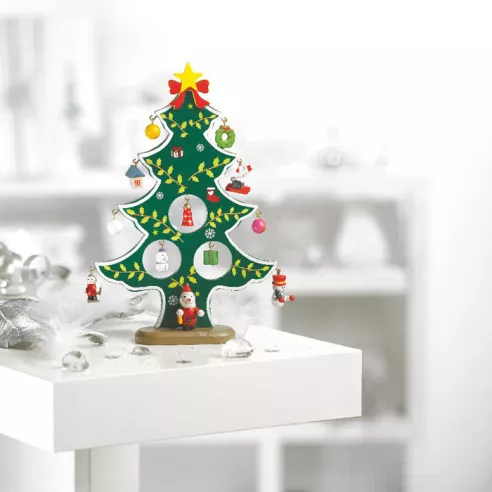 Wooden xmas tree decoration WOODTREE