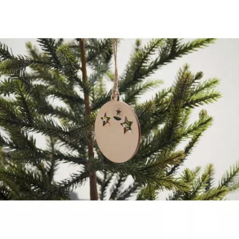 Wooden bauble shape hanger ROSEED