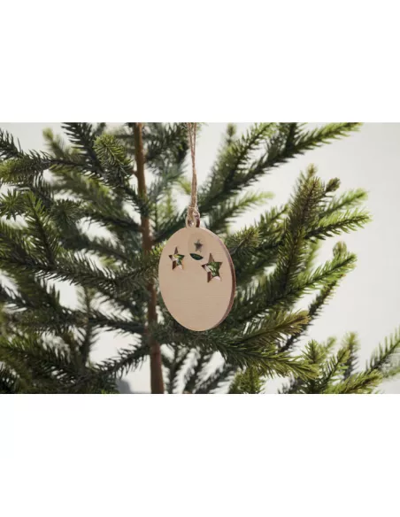 Wooden bauble shape hanger ROSEED