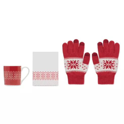 Winter gift mug and gloves set COPITO SET