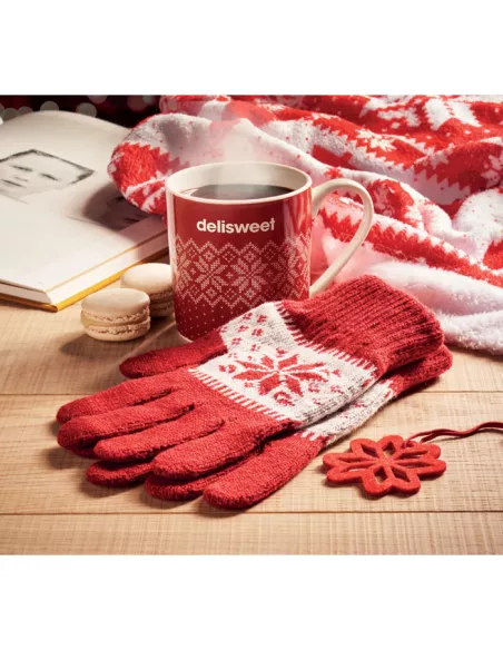 Winter gift mug and gloves set COPITO SET