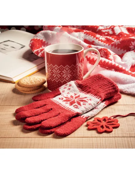 Winter gift mug and gloves set COPITO SET