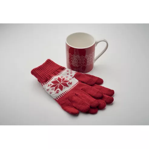 Winter gift mug and gloves set COPITO SET