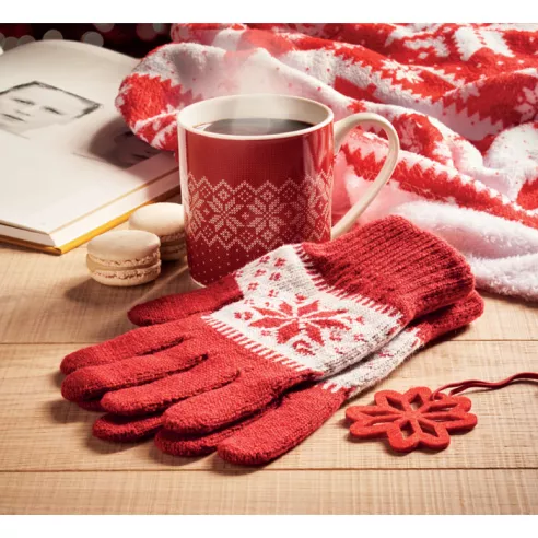 Winter gift mug and gloves set COPITO SET