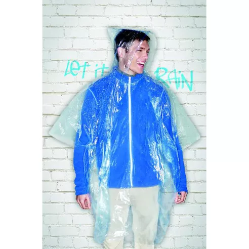 Foldable raincoat in polybag SPRINKLE