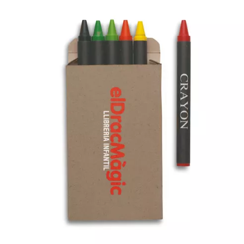 Carton of 6 wax crayons BRABO