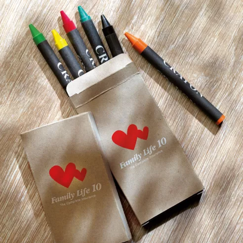 Carton of 6 wax crayons BRABO