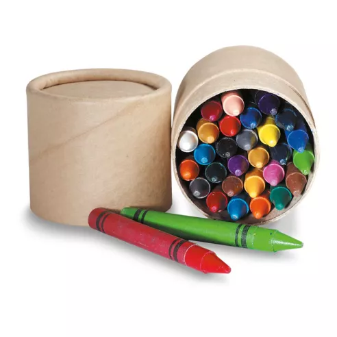 30 wax crayons STRIPER